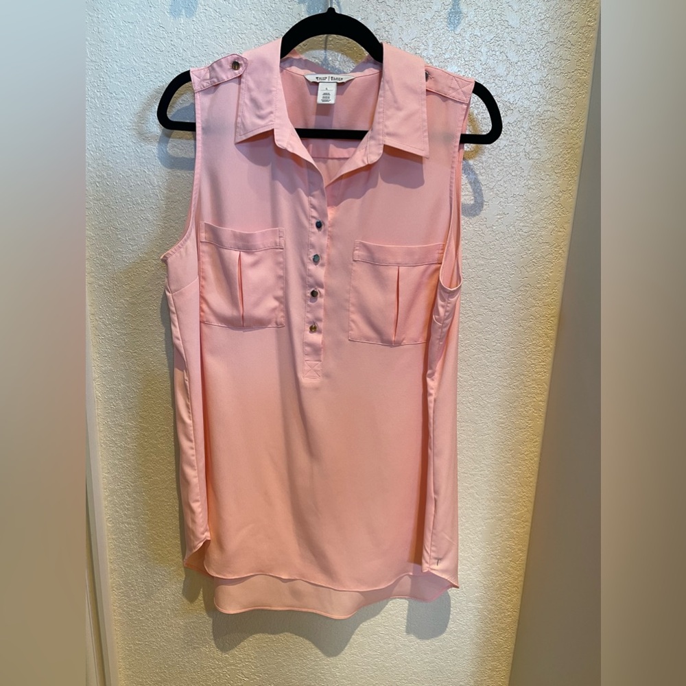 WHBM - Sleeveless Tunic with Buttons